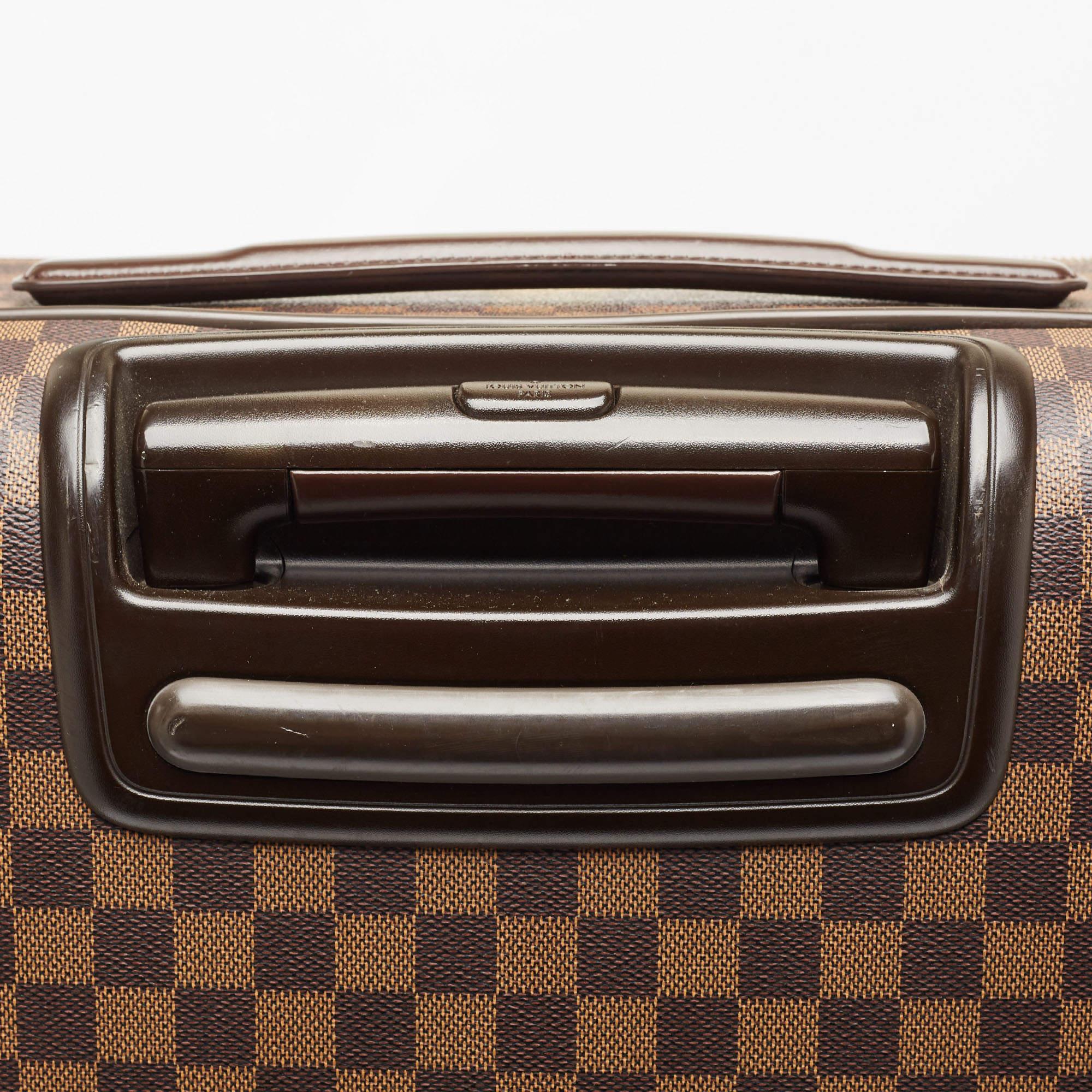 Louis Vuitton Damier Ebene Canvas Pegase 65 Gepäckstücke aus Segeltuch im Angebot 12