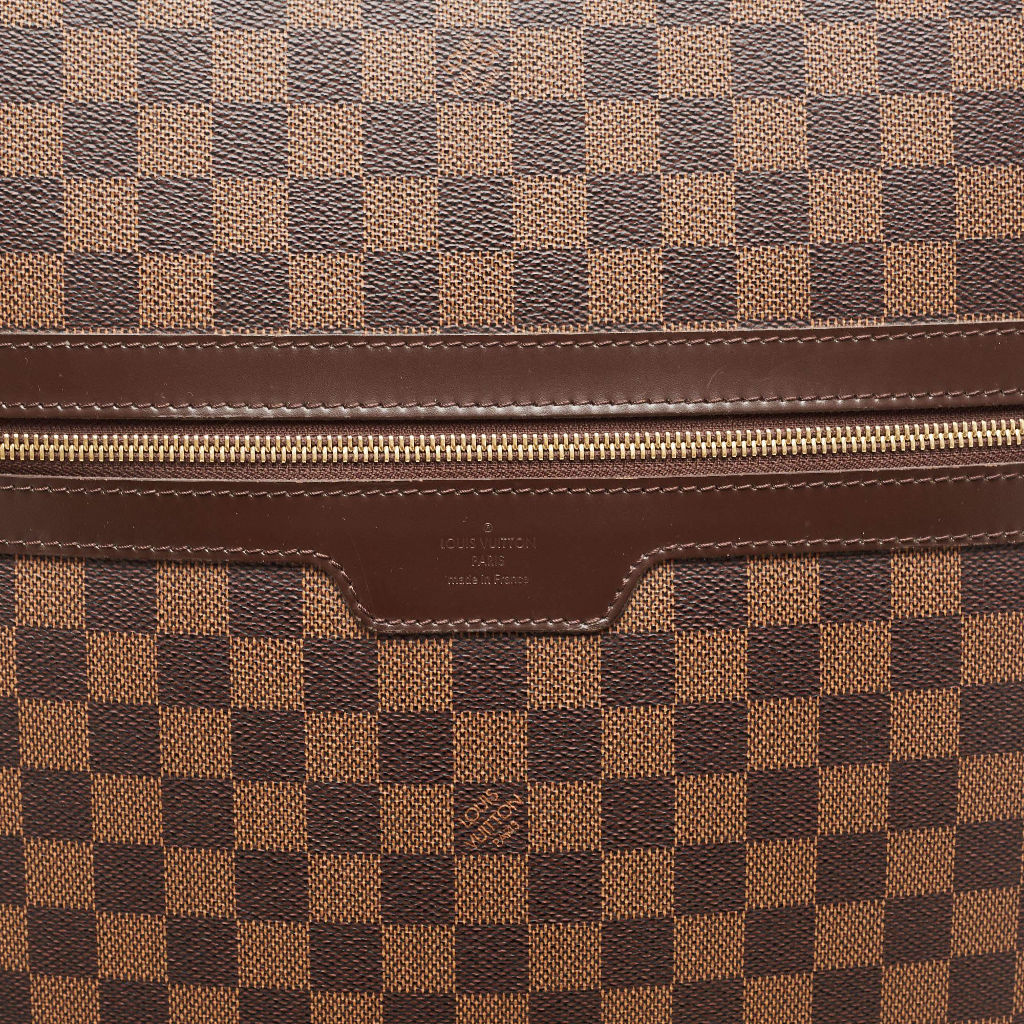 Louis Vuitton Damier Ebene Canvas Pegase 65 Gepäckstücke aus Segeltuch im Angebot 4