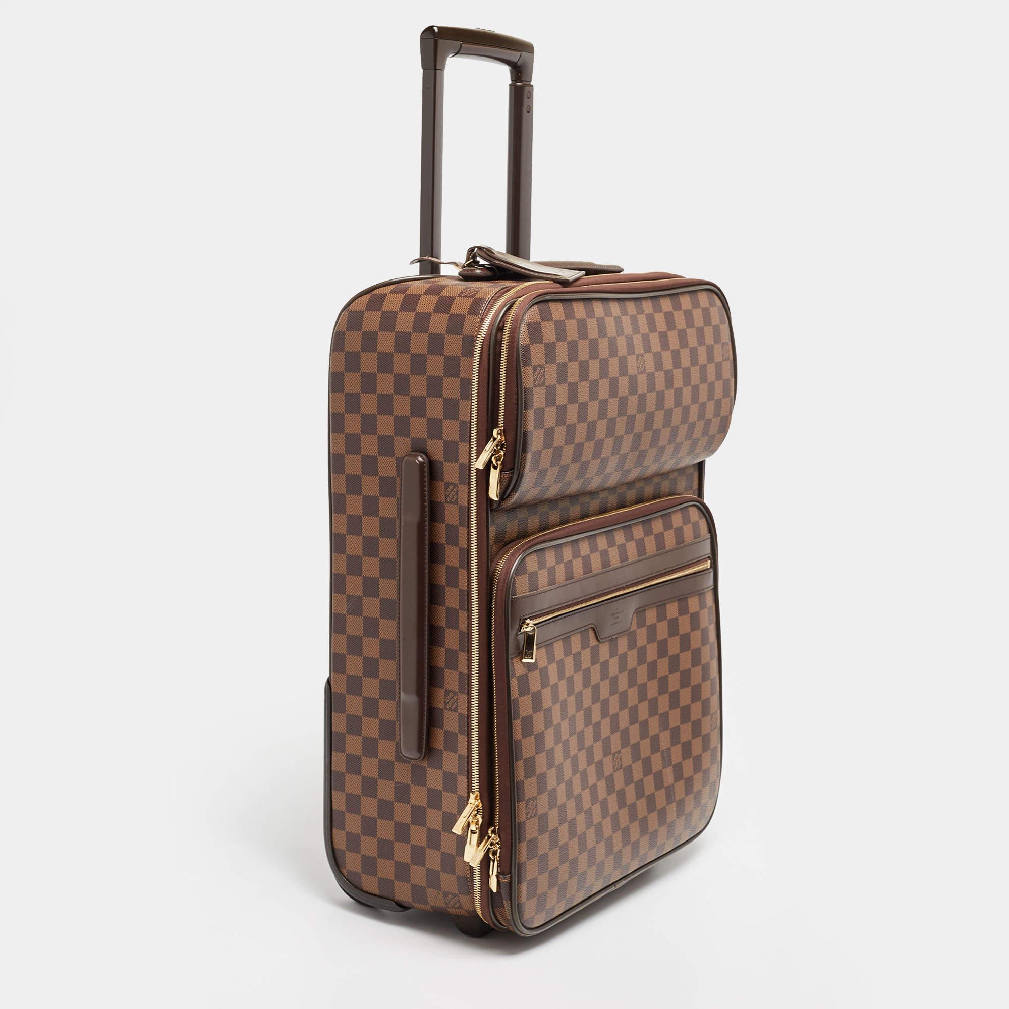 Louis Vuitton Damier Ebene Canvas Pegase Legere Business Suitcase 55 For Sale 1