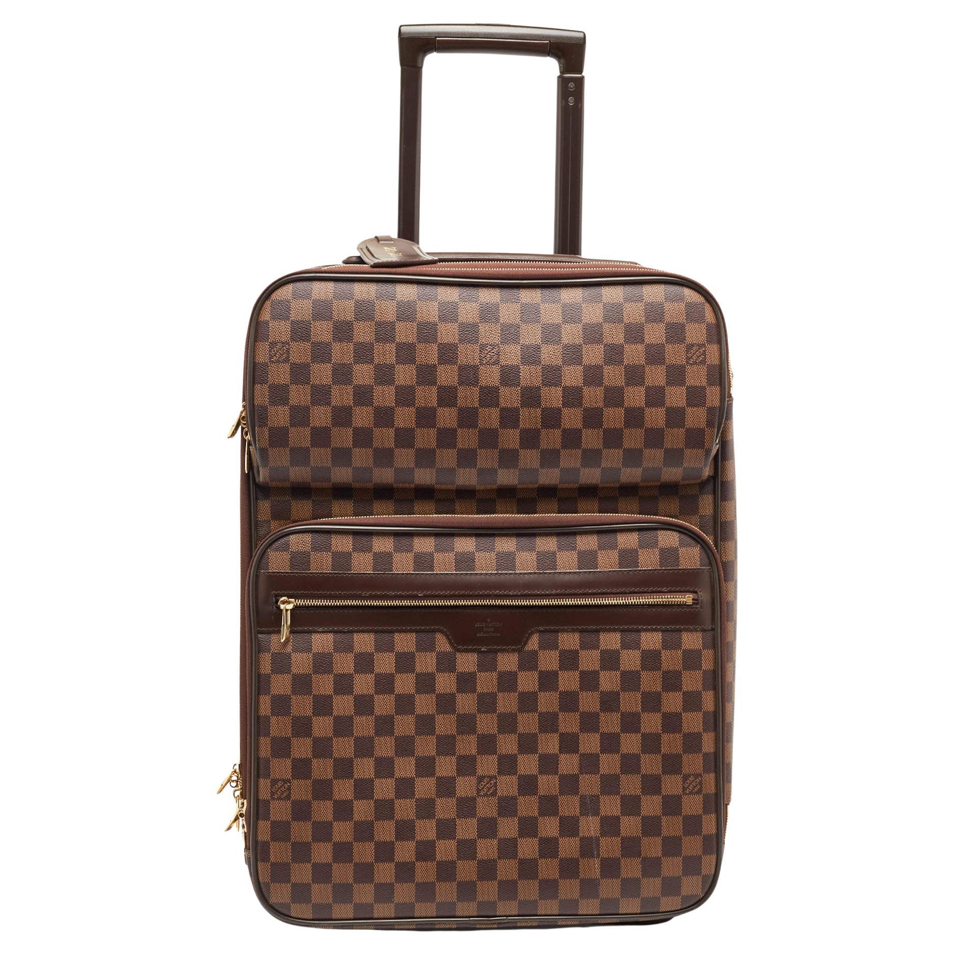 Louis Vuitton Damier Ebene Canvas Pegase Legere Business Suitcase 55 For Sale