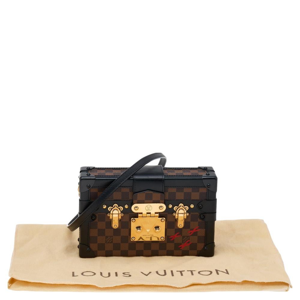 Louis Vuitton Damier Ebene Canvas Petite Malle Bag 6