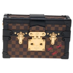 Louis Vuitton Damier Ebene Canvas Petite Malle Bag