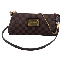 Louis Vuitton Damier Ebene Canvas Pochette Eva Shoulder Bag