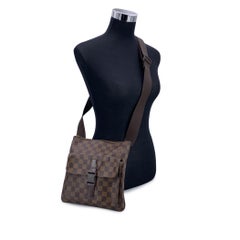 Louis Vuitton Damier Ebene Canvas Pochette Melville Crossbody Bag