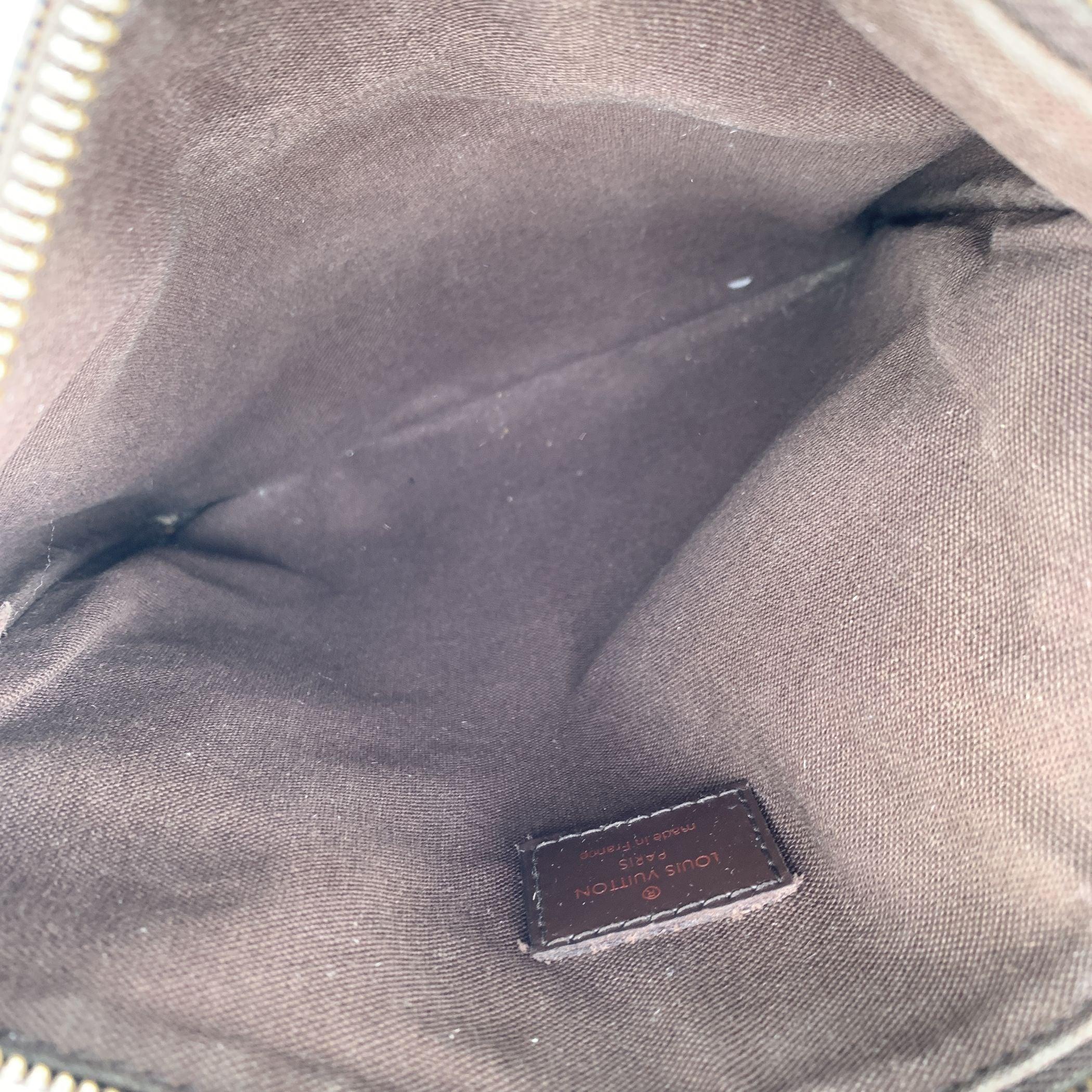Louis Vuitton Borsa a tracolla in tela Damier Ebene Pochette Melville In condizioni ottime in vendita a Rome, Rome