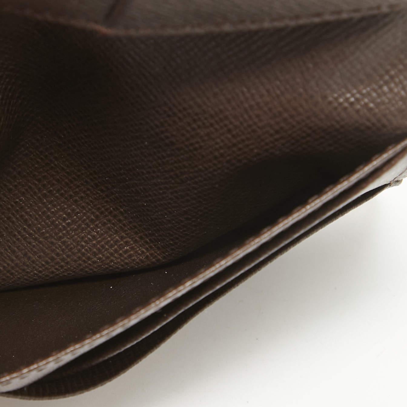 Louis Vuitton Damier Ebene Canvas-Taschen Organizer aus Segeltuch (Schwarz) im Angebot