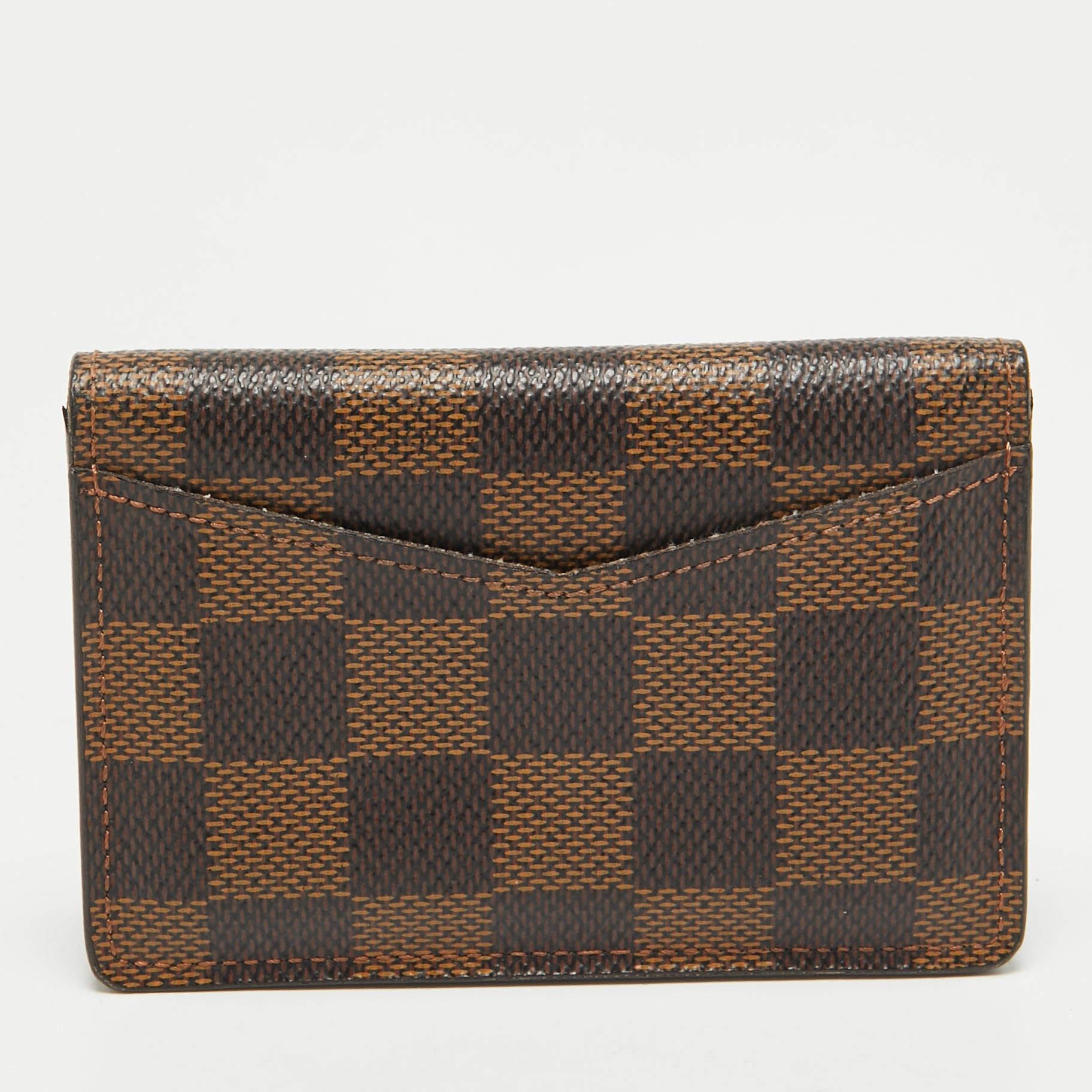 Louis Vuitton Damier Ebene Canvas-Taschen Organizer aus Segeltuch im Angebot 1