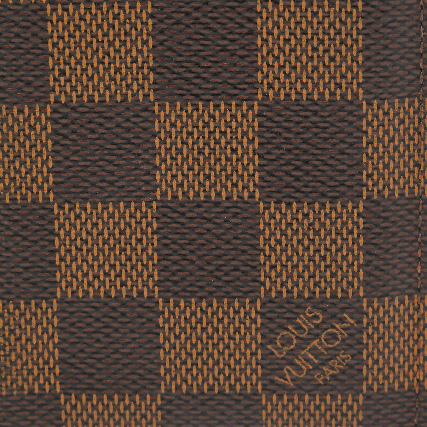 Louis Vuitton Damier Ebene Canvas-Taschen Organizer aus Segeltuch im Angebot 2