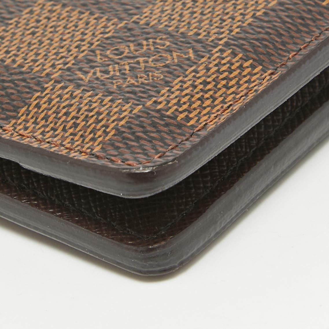 Louis Vuitton Damier Ebene Canvas-Taschen Organizer aus Segeltuch im Angebot 4