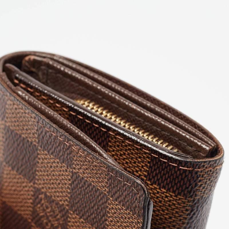 Portafoglio Louis Vuitton Damier Ebene Canvas Porte-Monnaie Tresor 2