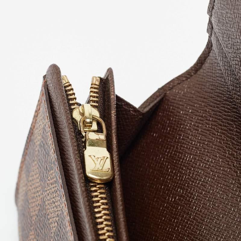 Portafoglio Louis Vuitton Damier Ebene Canvas Porte-Monnaie Tresor 3