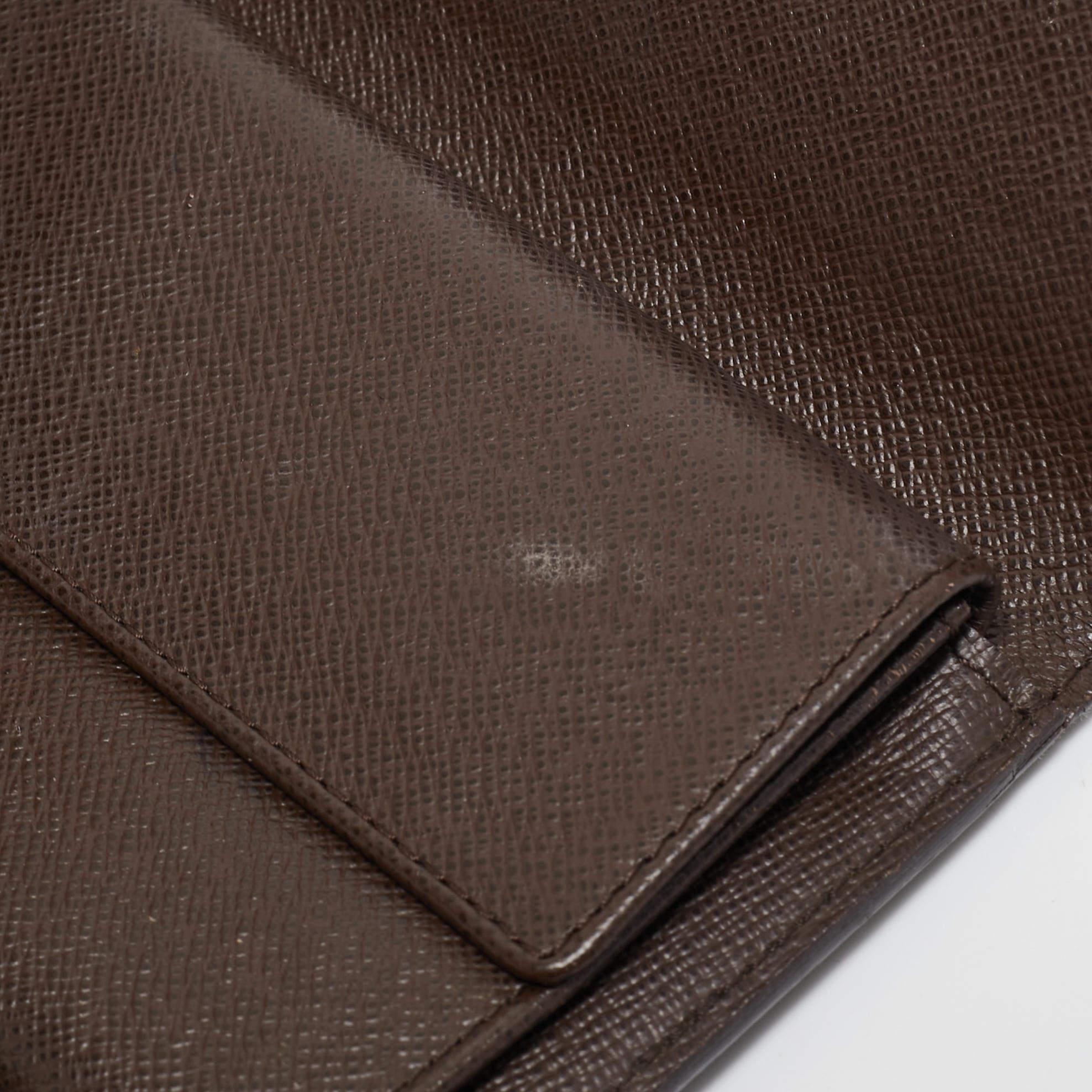 Black Louis Vuitton Damier Ebene Canvas Porte-Tresor International Wallet