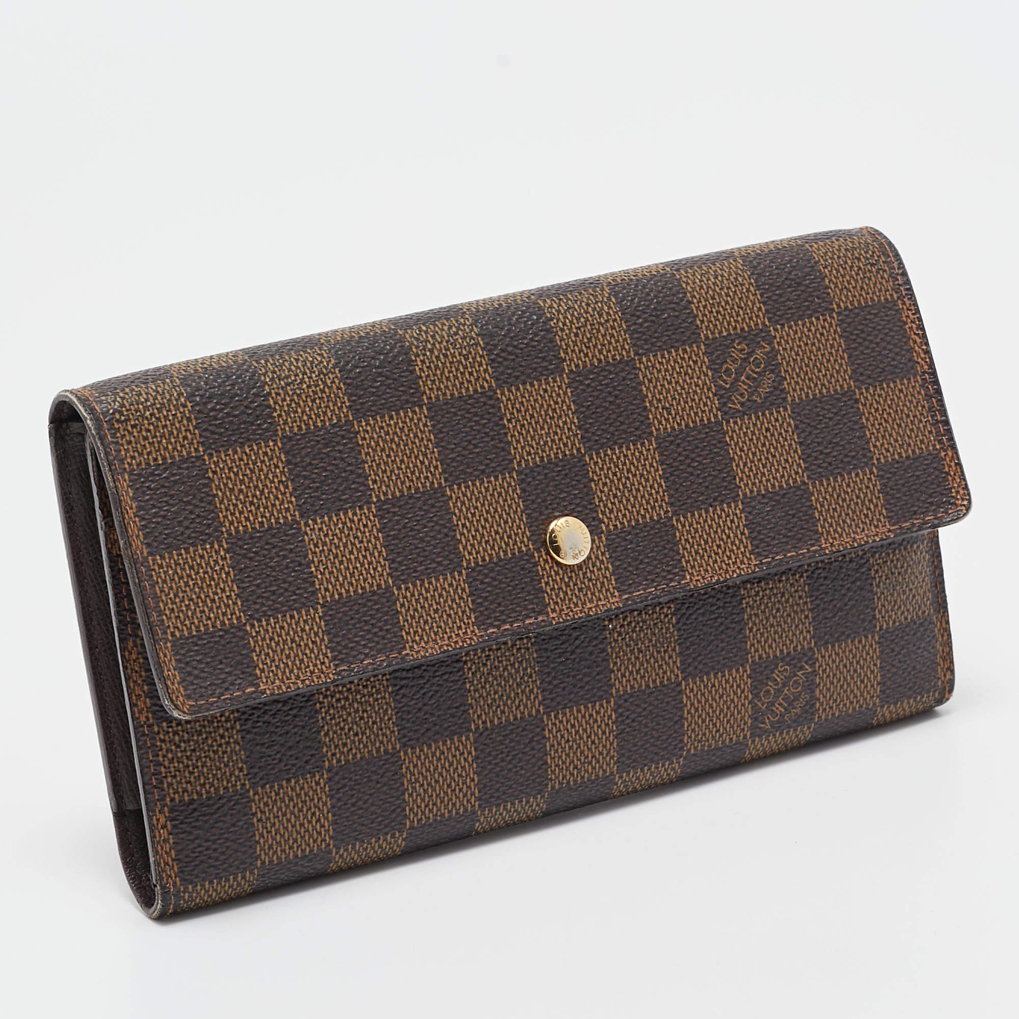 Louis Vuitton Damier Ebene Canvas Porte-Tresor International Wallet 1
