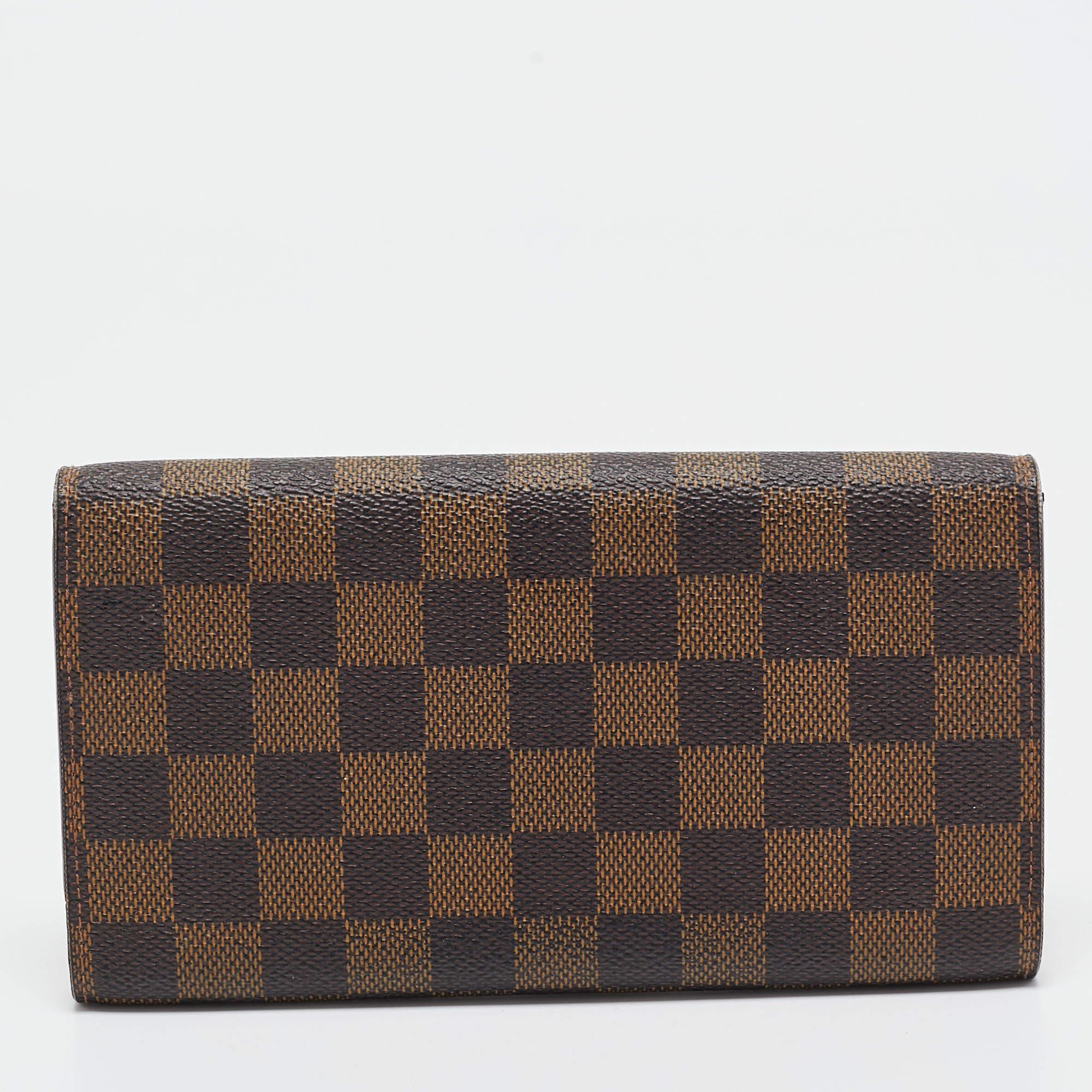 Louis Vuitton Damier Ebene Canvas Porte-Tresor International Wallet 2