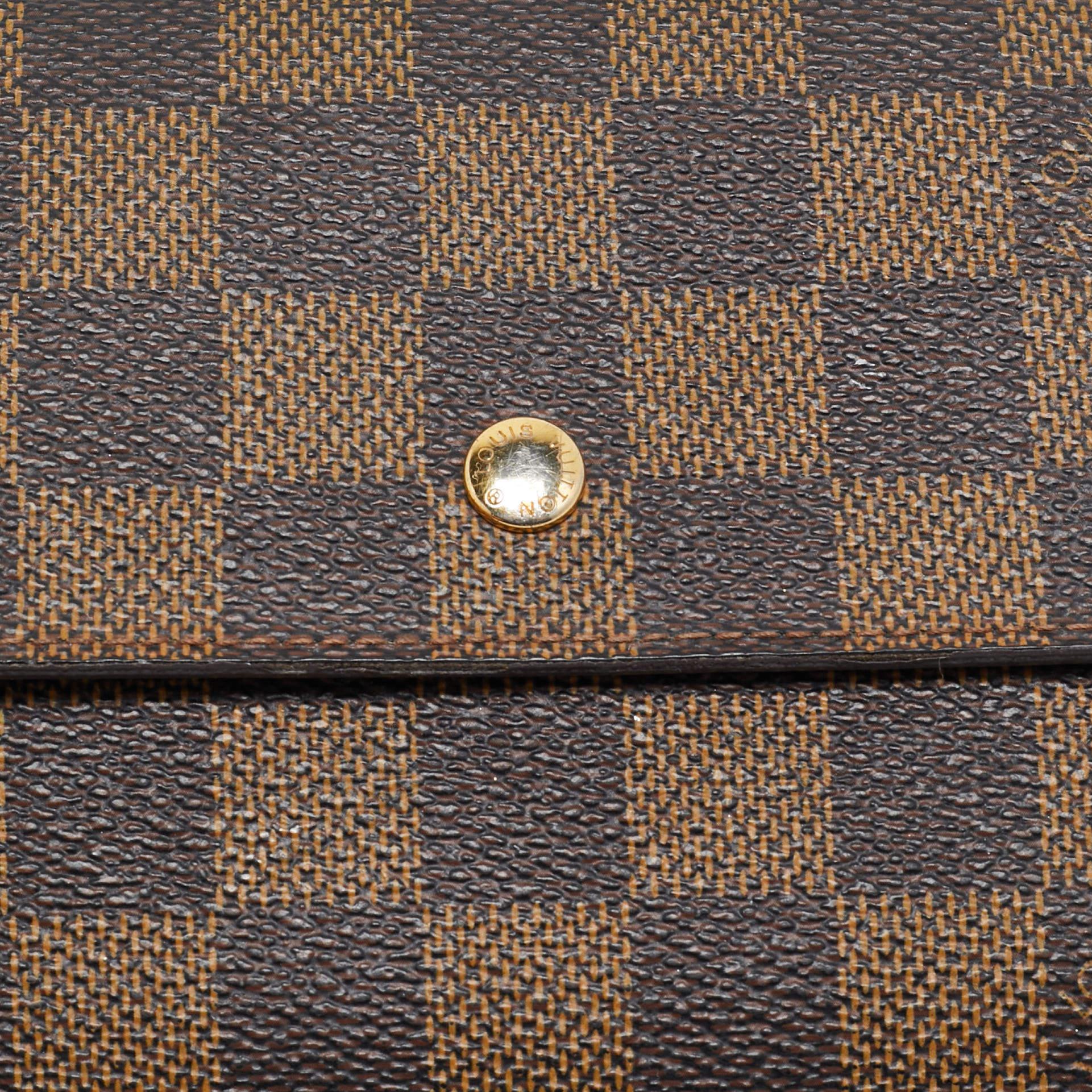Louis Vuitton Damier Ebene Canvas Porte-Tresor International Wallet 3