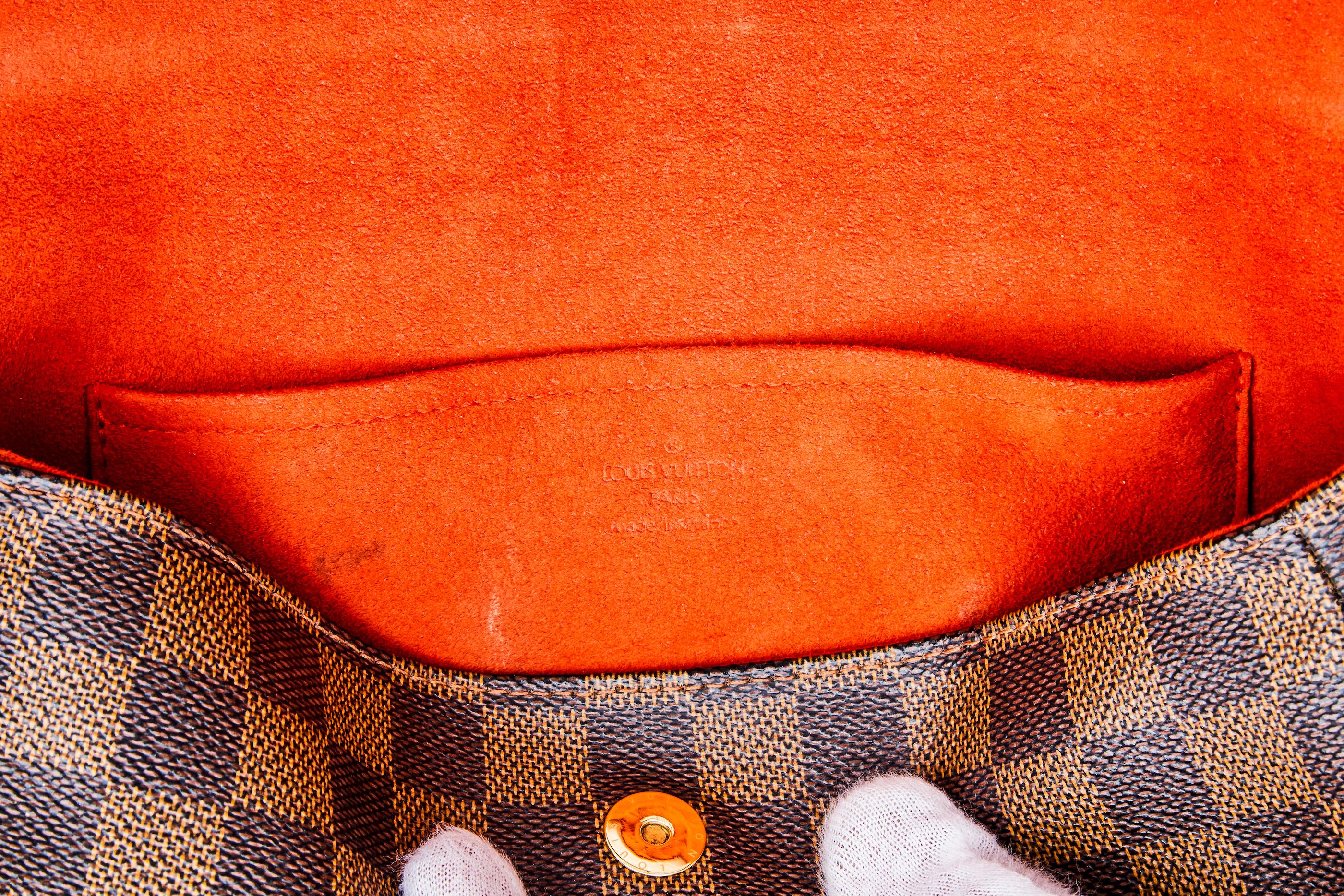 Louis Vuitton Damier Ebene Canvas Recoleta Shoulder Bag 2015 In Excellent Condition In Montreal, Quebec