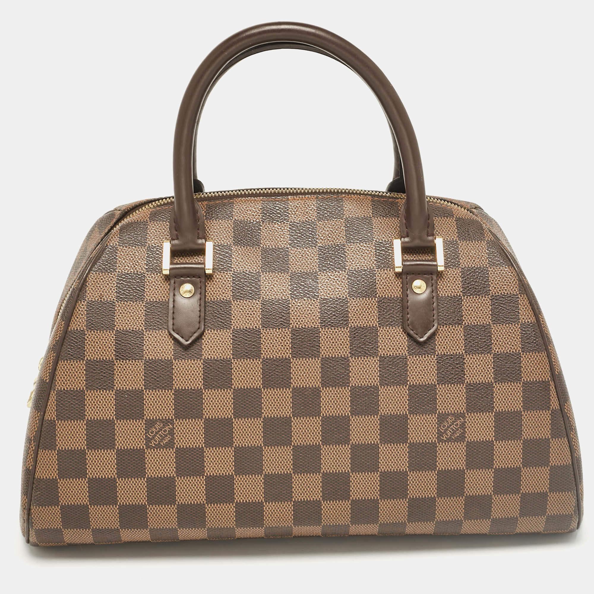 Louis Vuitton Damier Ebene Canvas Ribera MM Bag In Good Condition In Dubai, Al Qouz 2