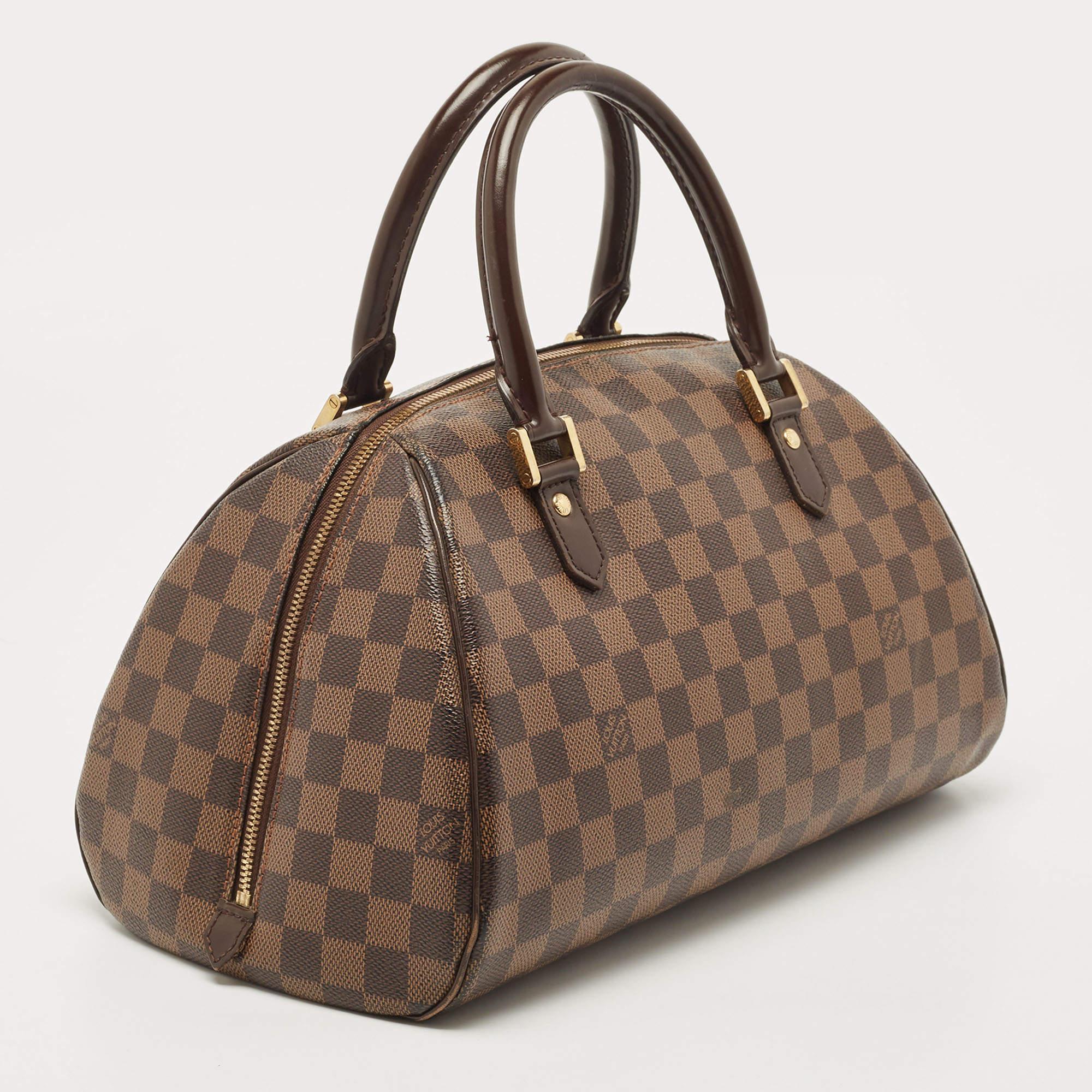Louis Vuitton Damier Ebene Canvas Ribera MM Bag In Good Condition In Dubai, Al Qouz 2