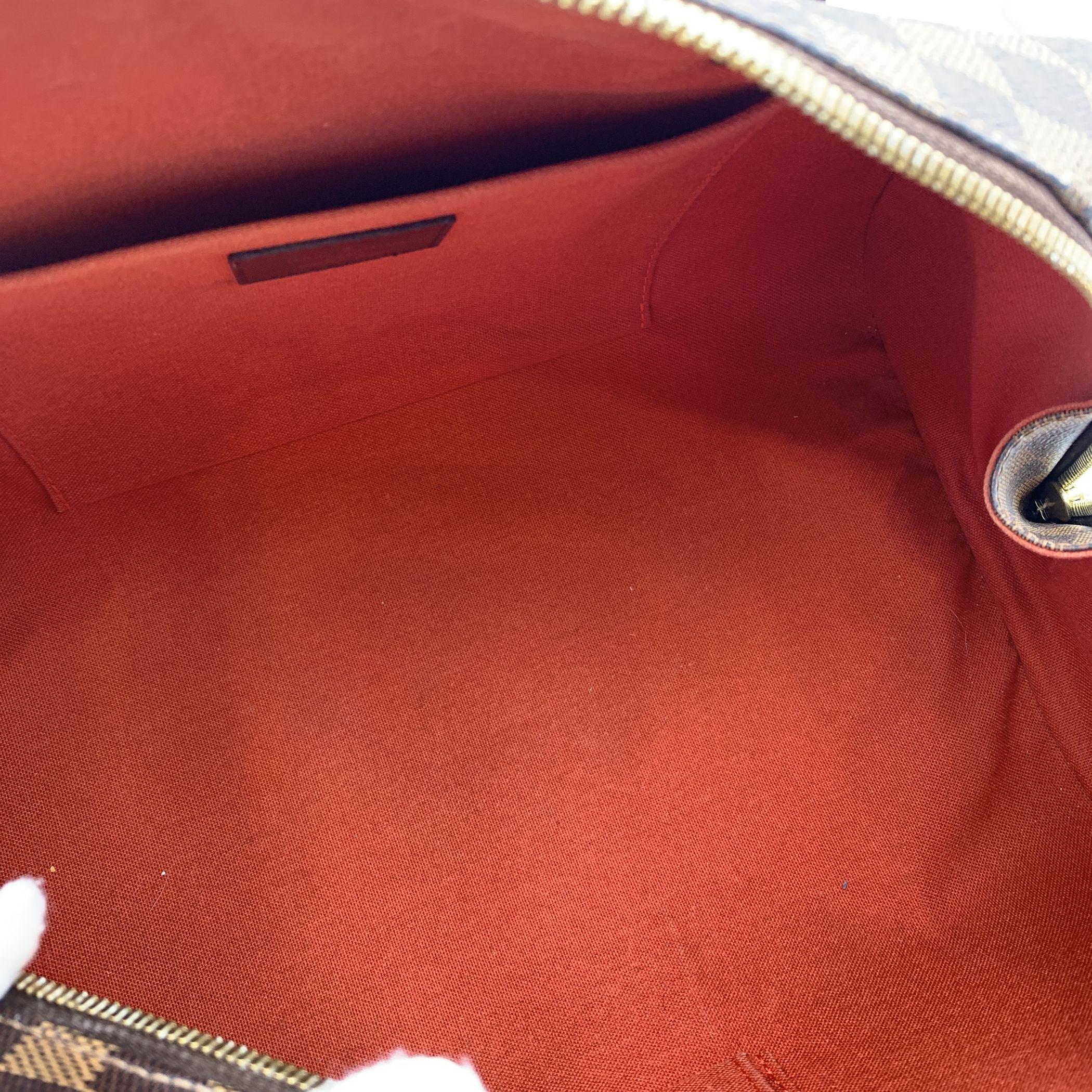 Louis Vuitton Damier Ebene Canvas Ribera MM Satchel Bag Handbag For Sale 1