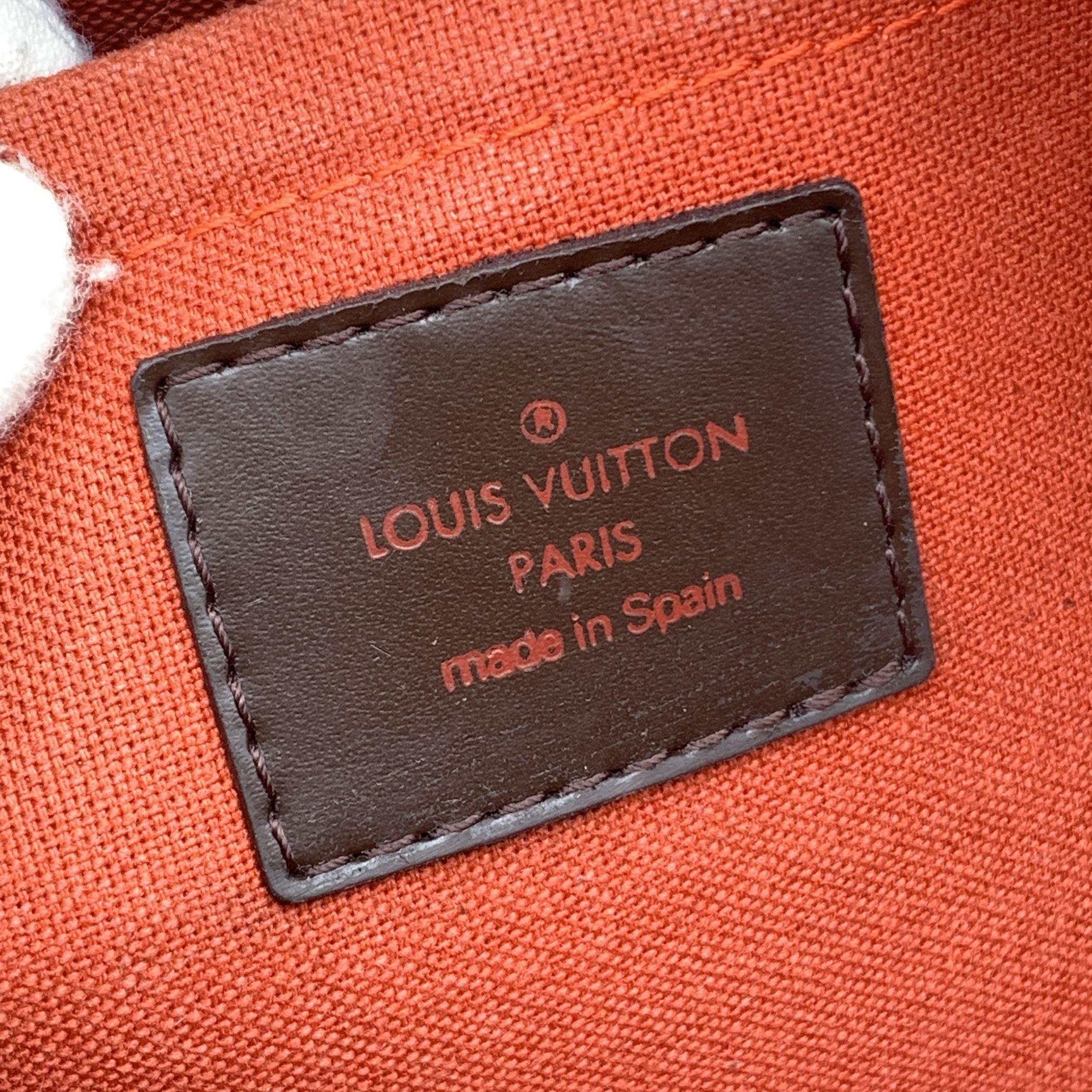 Louis Vuitton Damier Ebene Canvas Ribera MM Satchel Bag Handbag For Sale 3