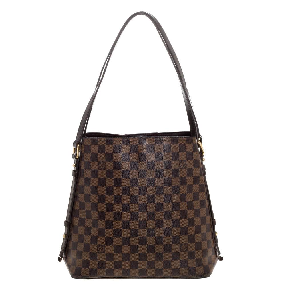 The finest bags come from Louis Vuitton's workhouse for sure. Made from the brand's signature Damier Ebene canvas, this bag has leather trims, two leather handles and zippers on the sides that can be unzipped to grant more space. Complete with a