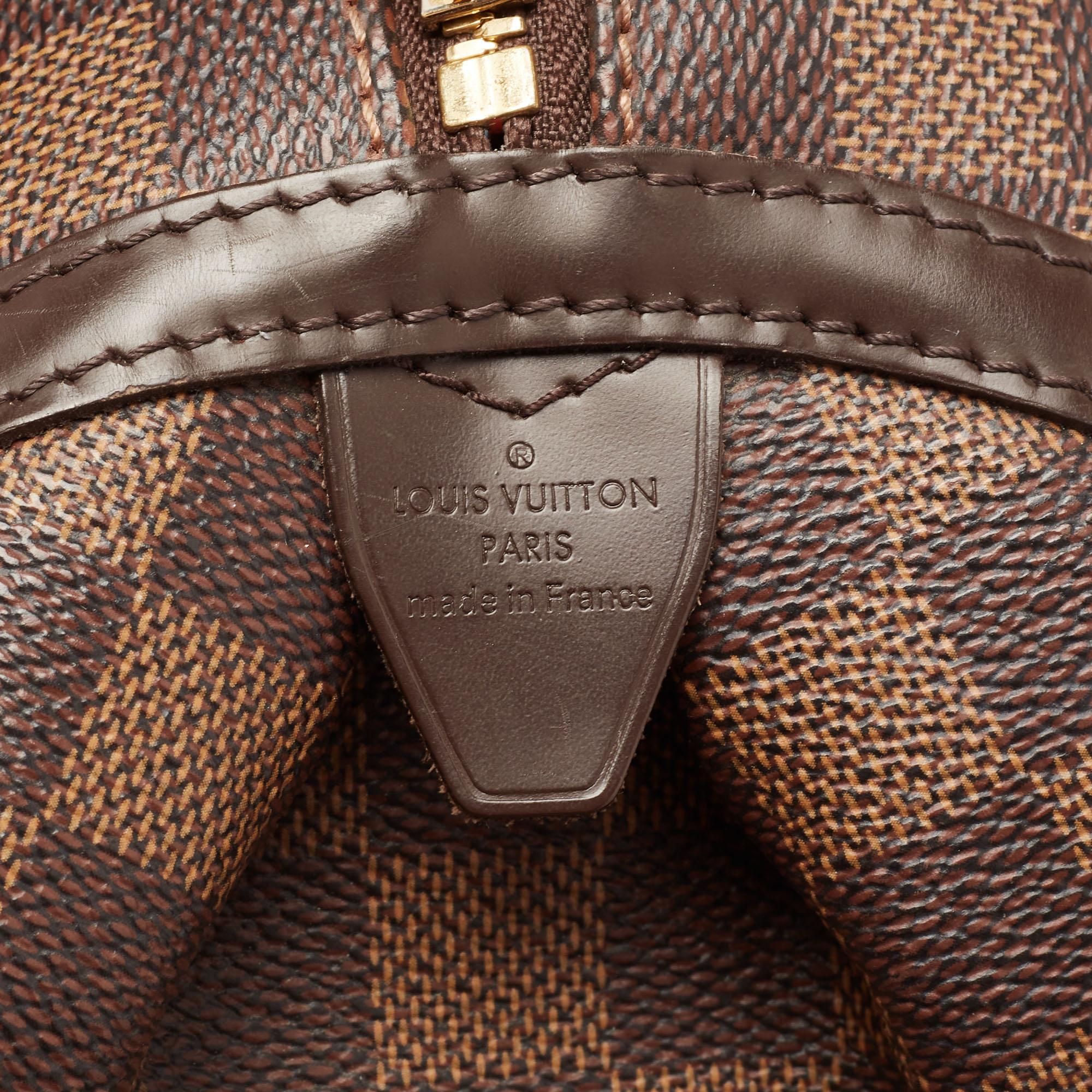 Louis Vuitton Damier Ebene Canvas Rivington GM Bag In Good Condition In Dubai, Al Qouz 2