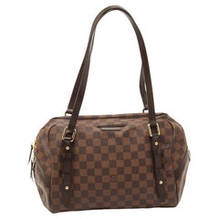 Louis Vuitton Damier Ebene Rivington GM-Tasche aus Segeltuch