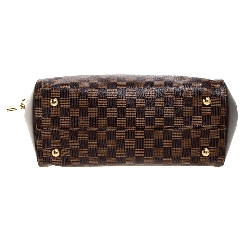 Louis Vuitton Damier Ebene Canvas Rivoli MM Bag In Good Condition In Dubai, Al Qouz 2