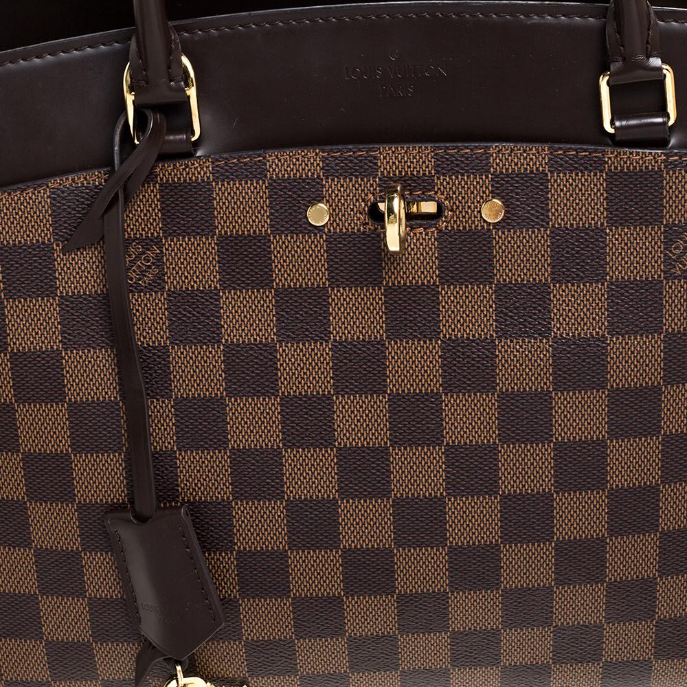 Louis Vuitton Damier Ebene Canvas Rivoli MM Bag 3