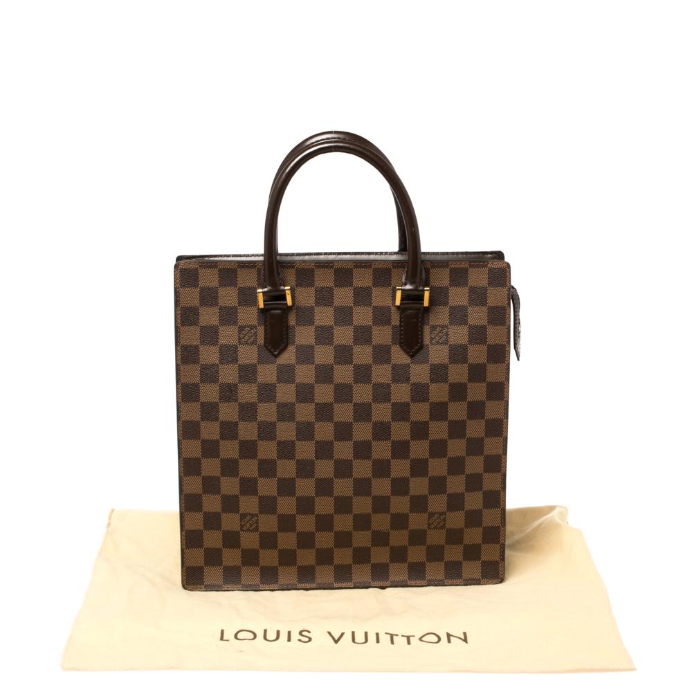 Louis Vuitton Damier Ebene Canvas Sac Plat PM Bag 3