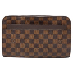 Louis Vuitton Damier Ebene Canvas Saint Louis Pochette- Pouch aus Segeltuch