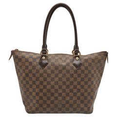 Borsa Louis Vuitton Damier Ebene in tela Saleya MM