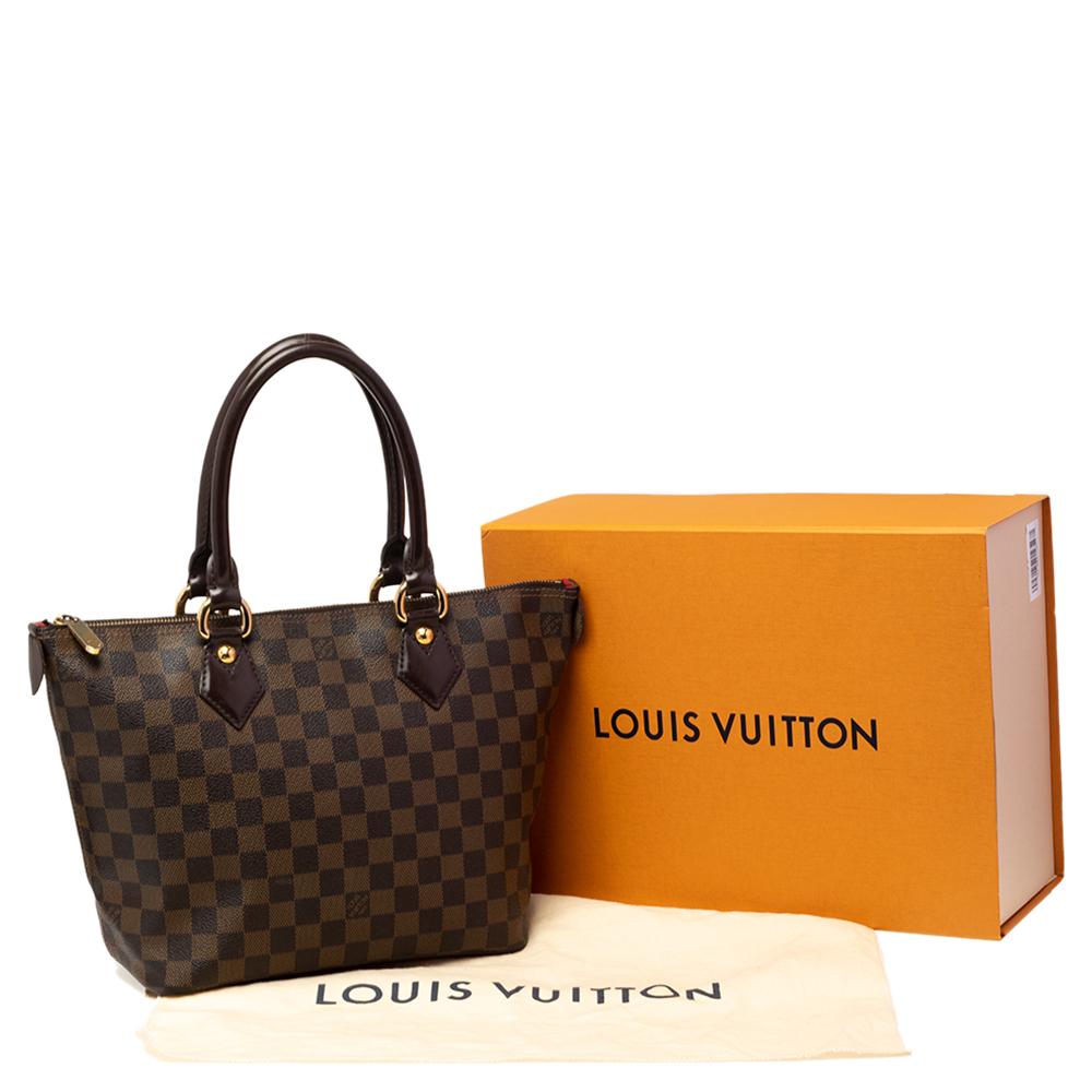 Louis Vuitton Damier Ebene Canvas Saleya PM Bag 8