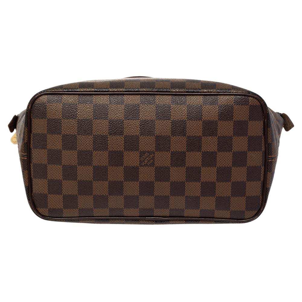 Women's Louis Vuitton Damier Ebene Canvas Saleya PM Bag