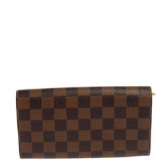 Louis Vuitton Damier Ebene Canvas Sarah Wallet