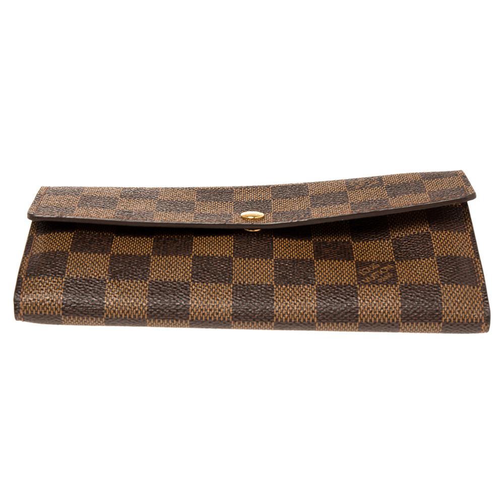 Louis Vuitton Damier Ebene Canvas Sarah Wallet 1