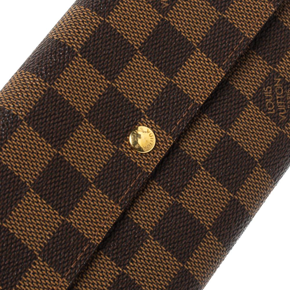 Louis Vuitton Damier Ebene Canvas Sarah Wallet 4