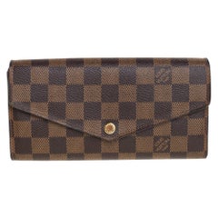 Louis Vuitton Damier Ebene Canvas Sarah Wallet
