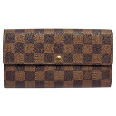 Louis Vuitton Damier Ebene Canvas Sarah Wallet