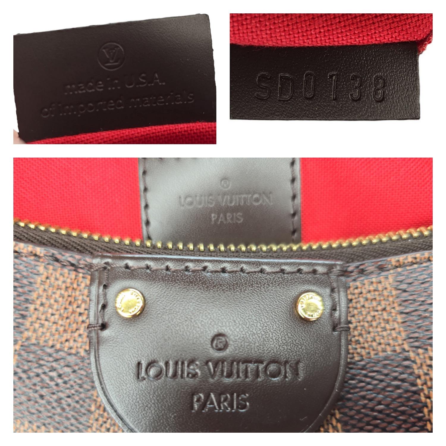 Louis Vuitton Damier Ebene Canvas Siena PM Satchel 5