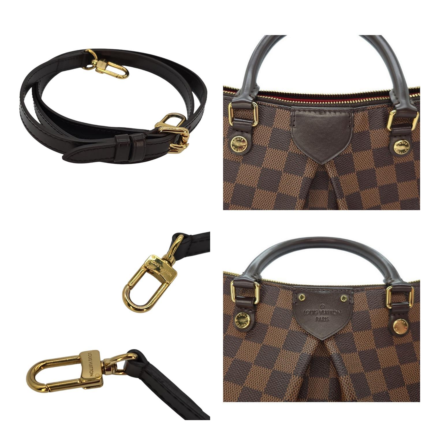Louis Vuitton Damier Ebene Canvas Siena PM Satchel 6