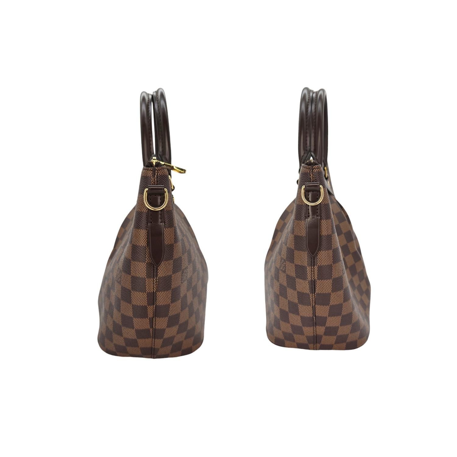 Louis Vuitton Damier Ebene Canvas Siena PM Satchel In Excellent Condition In Scottsdale, AZ