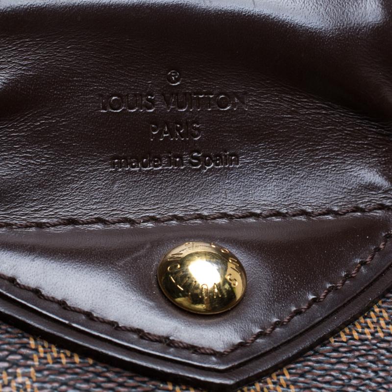 Louis Vuitton Damier Ebene Canvas Sistina GM Bag In Fair Condition In Dubai, Al Qouz 2
