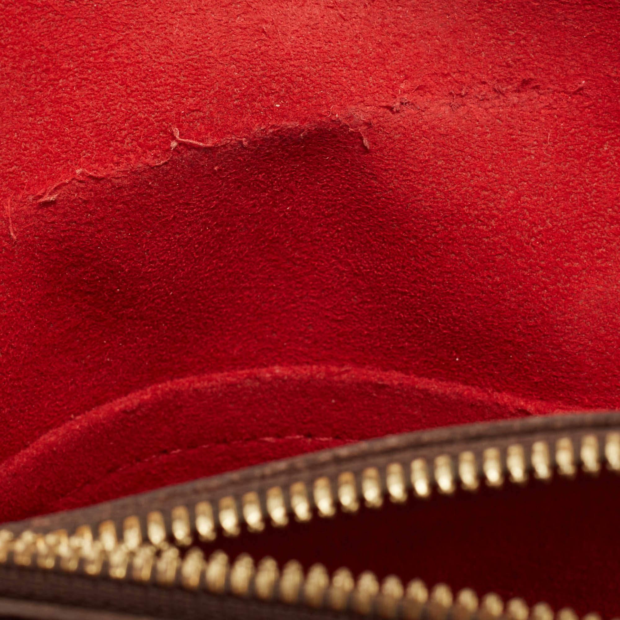 Louis Vuitton Damier Ebene Canvas Sistina GM Bag For Sale 3