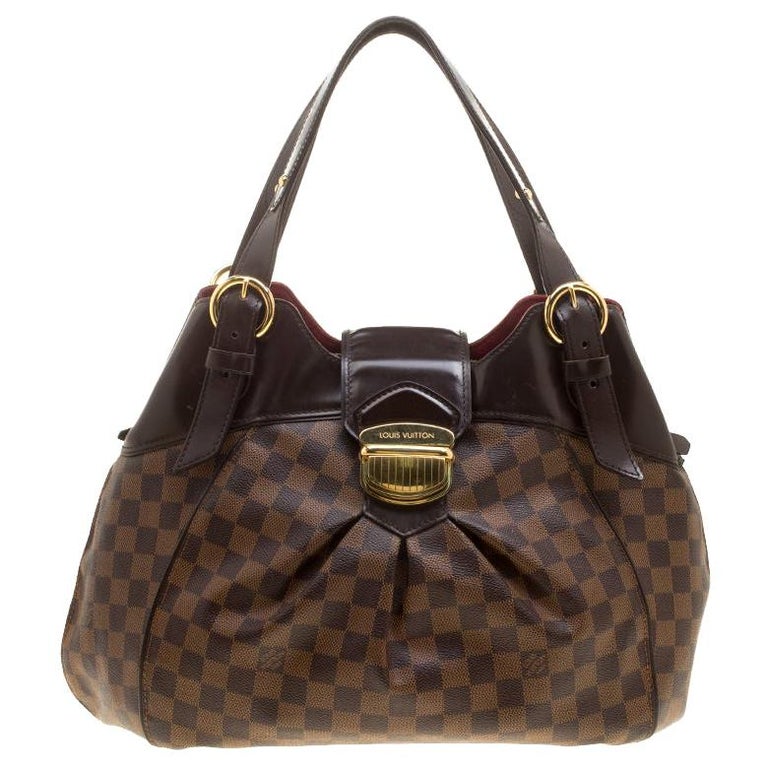 Louis Vuitton Damier Ebene Canvas Sistina GM Bag Louis Vuitton