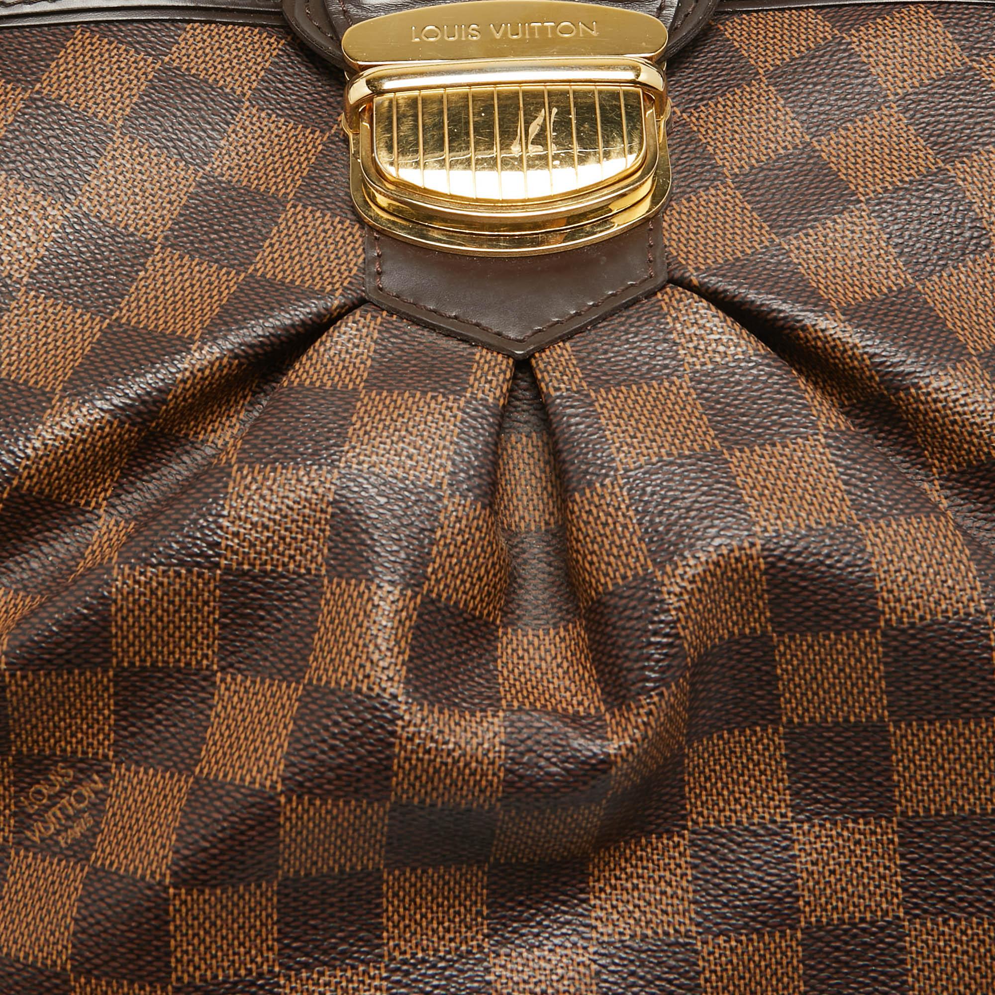 Louis Vuitton Damier Ebene Canvas Sistina MM Bag 2