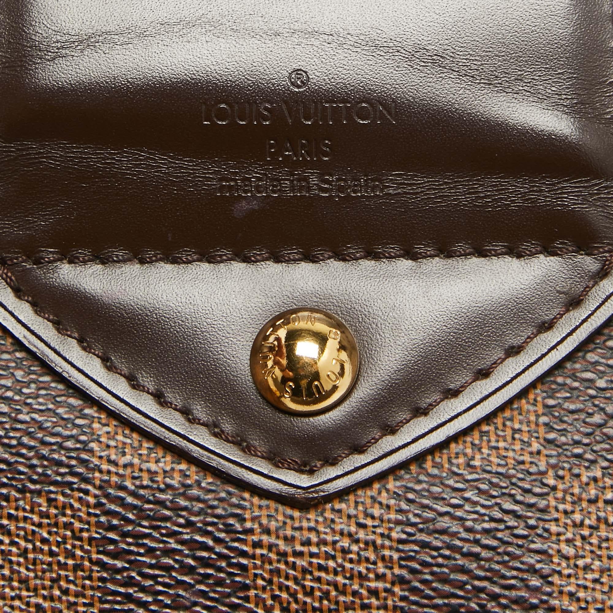 Louis Vuitton Damier Ebene Canvas Sistina MM Bag 3