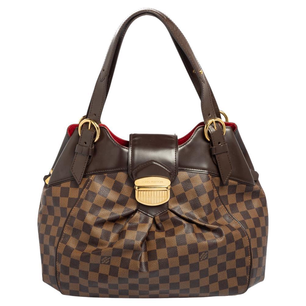 Louis Vuitton Damier Ebene Canvas Sistina MM Bag