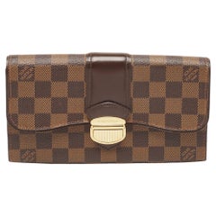 Louis Vuitton Damier Ebene Canvas Sistina Wallet