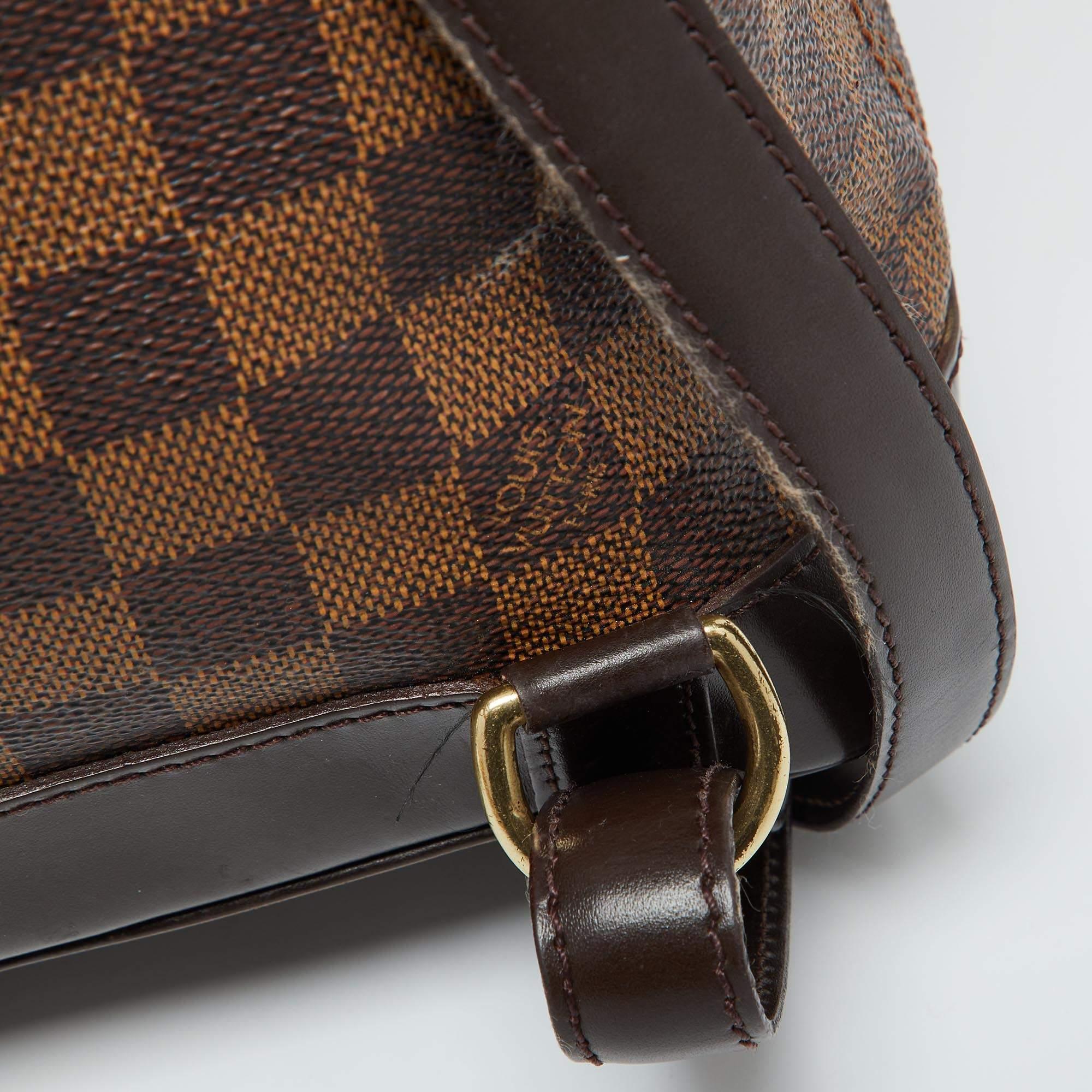 Louis Vuitton Damier Ebene Canvas Soho Backpack For Sale 2